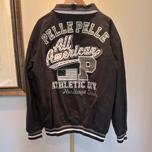 Pelle Pelle vintage all American Black bomber Jacket EUC 4XL